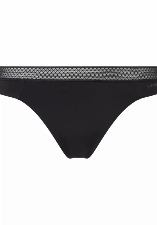 Calvin Klein dames thong (1-pack), string, zwart