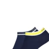Calvin Klein damessokken Spencer (2-pack), enkelsokken logo boord, blauw