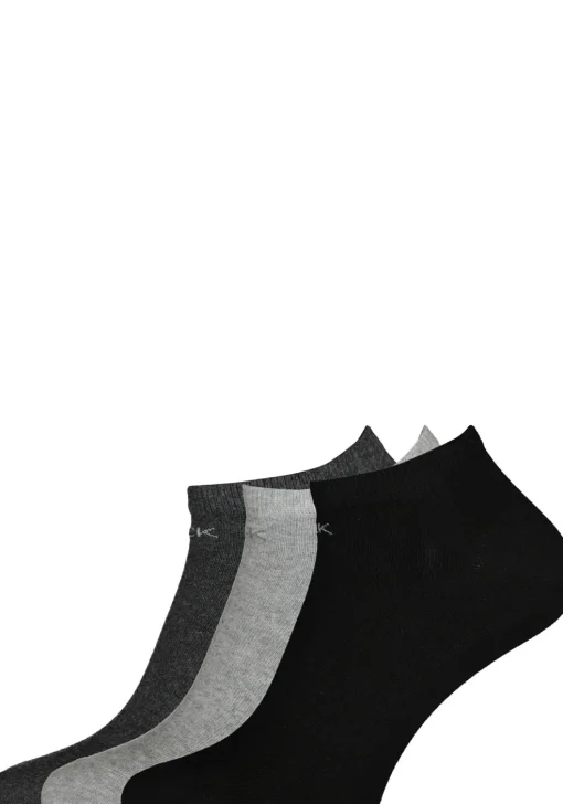 Calvin Klein damessokken Chloe (3-pack), enkelsokken, grijs, antraciet en zwart