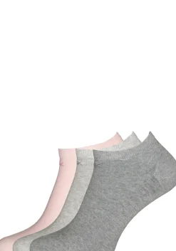 Calvin Klein damessokken Chloe (3-pack), enkelsokken, beige, roze en grijs