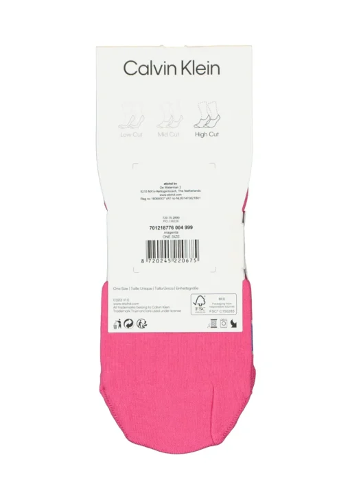 Calvin Klein damessokken Alice (2-pack), onzichtbare sneakersokken, roze
