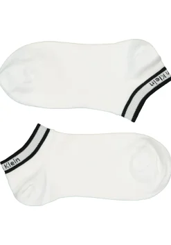 Calvin Klein damessokken Spencer (2-pack), enkelsokken logo boord, wit en roze