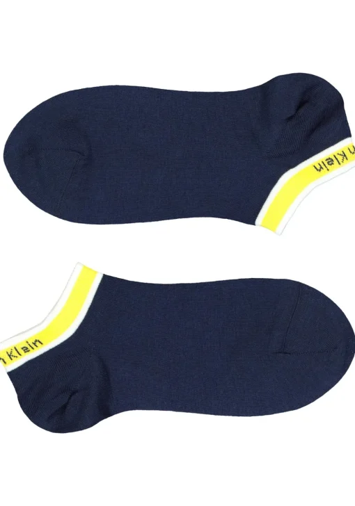 Calvin Klein damessokken Spencer (2-pack), enkelsokken logo boord, blauw
