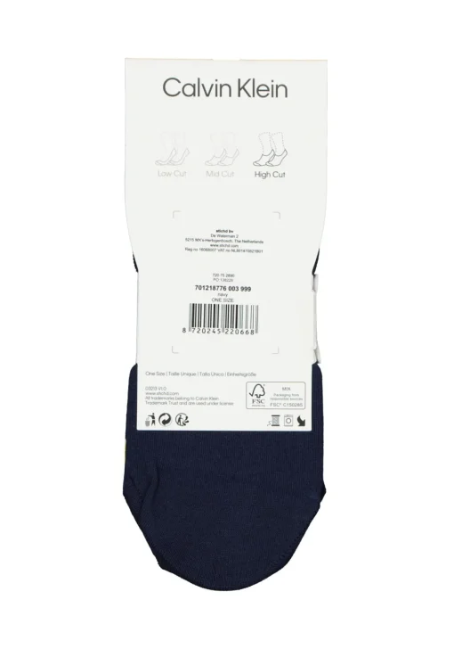 Calvin Klein damessokken Alice (2-pack), onzichtbare sneakersokken, blauw
