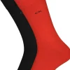 Calvin Klein herensokken Carter (2-pack), rood en donkerblauw
