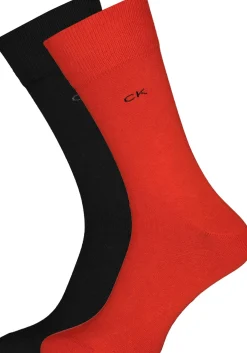 Calvin Klein herensokken Carter (2-pack), rood en donkerblauw