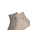 Calvin Klein herensokken Simon (2-pack), hoge enkelsokken, beige en lichtbruin