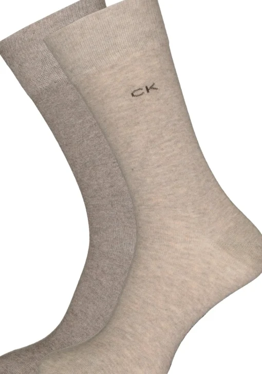 Calvin Klein herensokken Carter (2-pack), beige en bruin