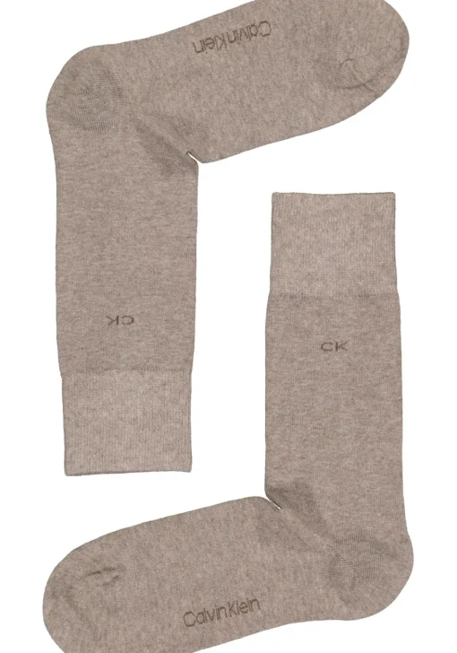 Calvin Klein herensokken Carter (2-pack), beige en bruin