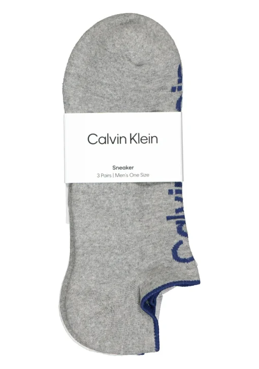Calvin Klein herensokken Grant (3-pack), onzichtbare lage sportsokken, zwart, wit en grijs