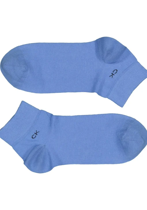 Calvin Klein herensokken Simon (2-pack), hoge enkelsokken, licht- en kobaltblauw