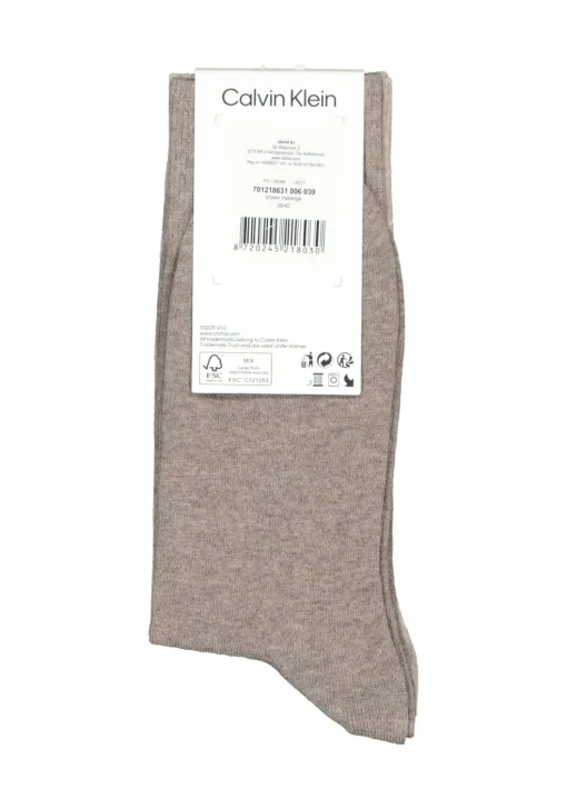 Calvin Klein herensokken Carter (2-pack), beige en bruin