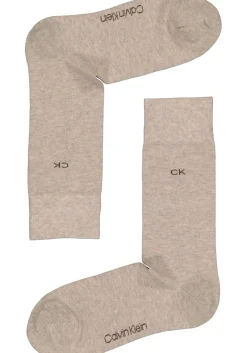 Calvin Klein herensokken Carter (2-pack), beige en bruin