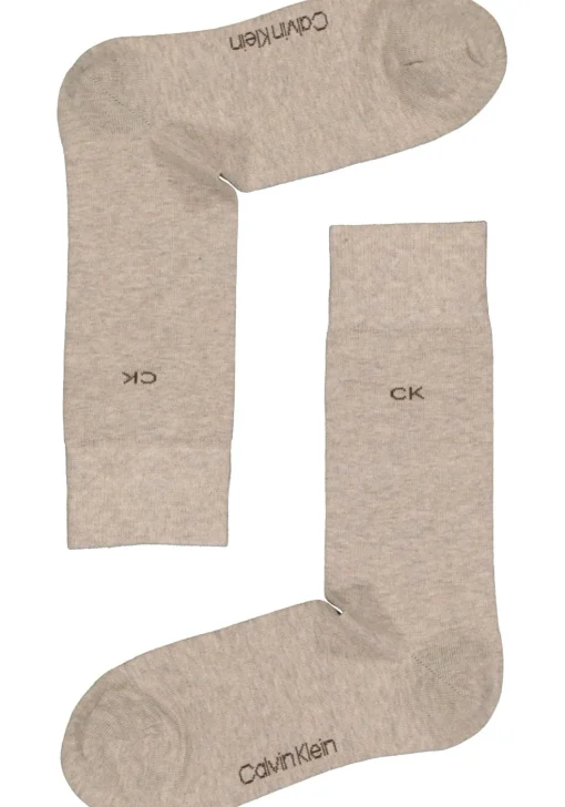 Calvin Klein herensokken Carter (2-pack), beige en bruin