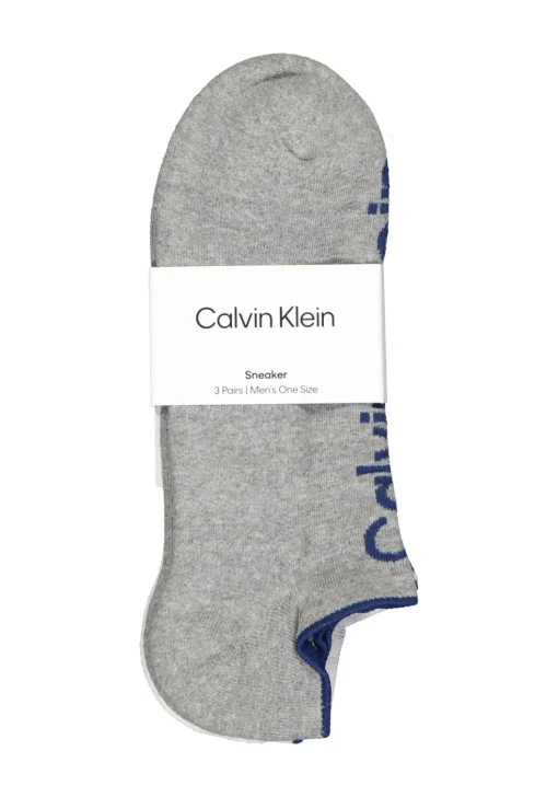 Calvin Klein herensokken Grant (3-pack), onzichtbare lage sportsokken, zwart, wit en grijs
