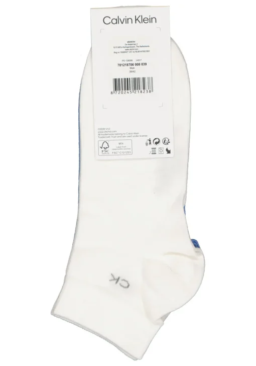 Calvin Klein herensokken Simon (2-pack), hoge enkelsokken, licht- en kobaltblauw