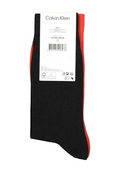 Calvin Klein herensokken Carter (2-pack), rood en donkerblauw