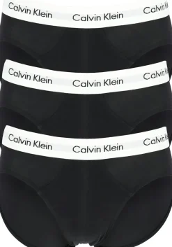 Calvin Klein hipster brief (3-pack), heren slips, zwart met witte band