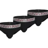 Calvin Klein Hipster Briefs (3-pack), heren slips, zwart met gekleurde tailleband