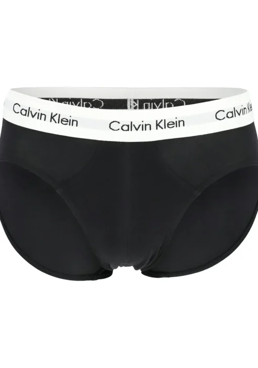 Calvin Klein hipster brief (3-pack), heren slips, zwart met witte band