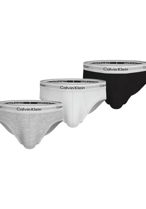 Calvin Klein Icon Cotton Stretch Hipster briefs (3-pack), heren slips, zwart, grijs, wit