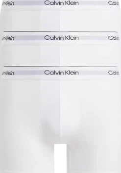 Calvin Klein Icon Cotton Stretch Boxer briefs (3-pack), heren boxers extra lang, wit