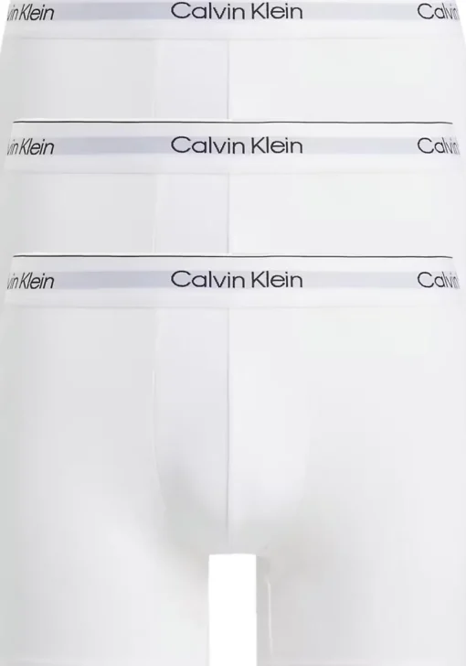 Calvin Klein Icon Cotton Stretch Boxer briefs (3-pack), heren boxers extra lang, wit