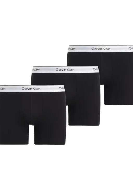 Calvin Klein Icon Cotton Stretch Boxer briefs (3-pack), heren boxers extra lang, zwart