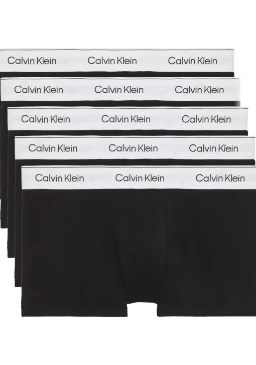 Calvin Klein Icon Cotton Stretch Low Rise trunks (5-pack), lage heren boxers kort, zwart