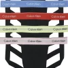 Calvin Klein Jockstraps (5-pack), heren jockstrap, zwart met gekleurde tailleband