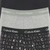 Calvin Klein low rise trunks (3-pack), lage heren boxers kort, zwart, grijs en logoprint
