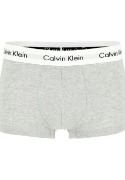 Calvin Klein low rise trunks (3-pack), lage heren boxers kort, grijs melange