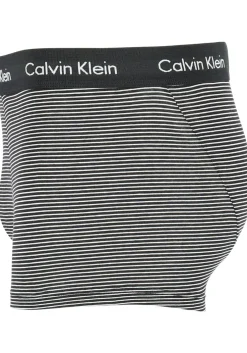 Calvin Klein low rise trunks (3-pack), lage heren boxers kort, zwart, wit en gestreept