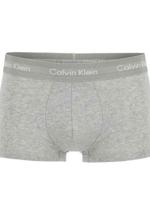 Calvin Klein low rise trunks (3-pack), lage heren boxers kort, zwart, grijs en logoprint