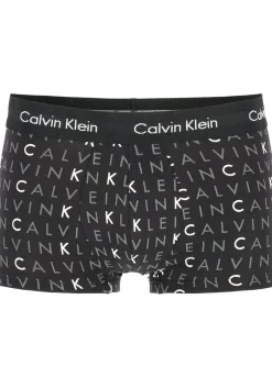 Calvin Klein low rise trunks (3-pack), lage heren boxers kort, zwart, grijs en logoprint
