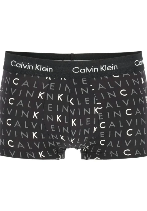 Calvin Klein low rise trunks (3-pack), lage heren boxers kort, zwart, grijs en logoprint