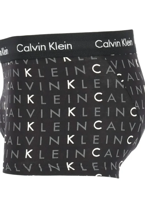 Calvin Klein low rise trunks (3-pack), lage heren boxers kort, zwart, grijs en logoprint