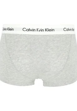 Calvin Klein low rise trunks (3-pack), lage heren boxers kort, grijs melange