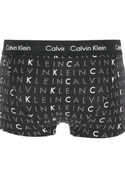 Calvin Klein low rise trunks (3-pack), lage heren boxers kort, zwart, grijs en logoprint