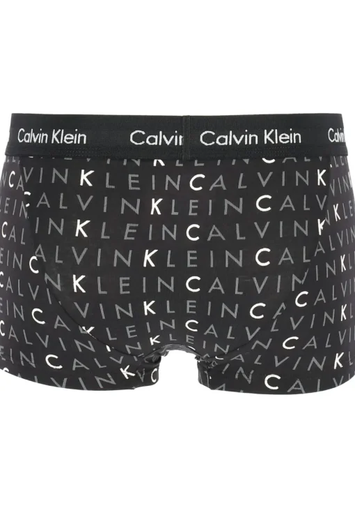 Calvin Klein low rise trunks (3-pack), lage heren boxers kort, zwart, grijs en logoprint