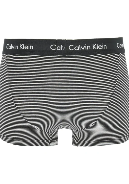 Calvin Klein low rise trunks (3-pack), lage heren boxers kort, zwart, wit en gestreept