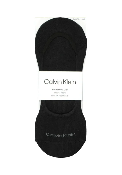 Calvin Klein Luca herensokken (2-pack), onzichtbare sneakersokken, zwart