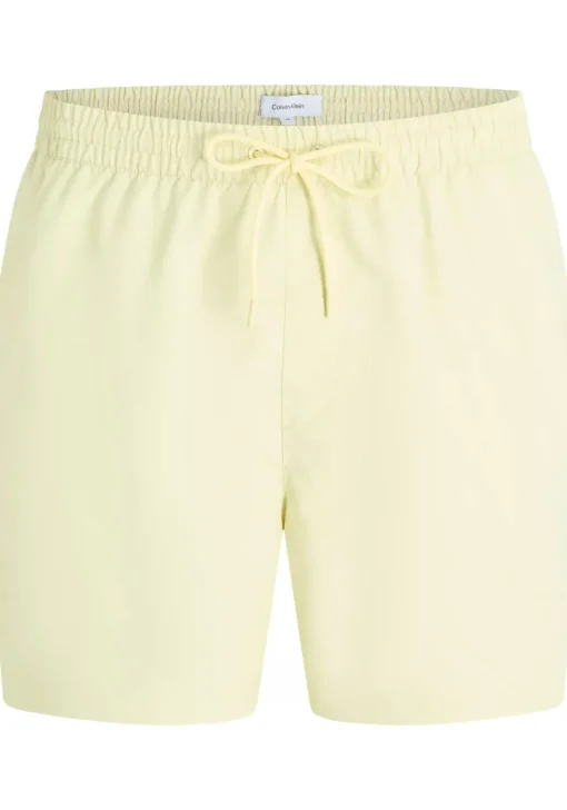 Calvin Klein Medium Drawstring swimshort, heren zwembroek, lichtgeel