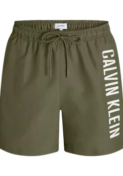 Calvin Klein Medium Drawstring swimshort, heren zwembroek, olijfgroen