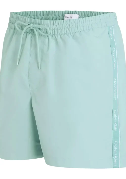 Calvin Klein Medium Drawstring swimshort, heren zwembroek, lichtgroen