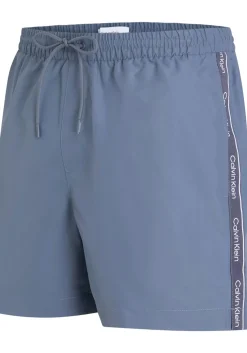 Calvin Klein Medium Drawstring swimshort, heren zwembroek, grijsblauw