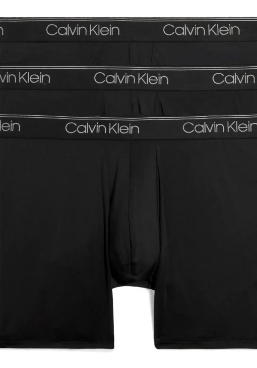 Calvin Klein Micro Stretch Boxer briefs (3-pack), heren boxers extra lang, zwart