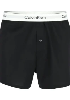 Calvin Klein Modern Cotton Slim Fit Boxer (2-pack), wijde boxers katoen, zwart