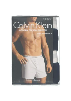 Calvin Klein Modern Cotton Slim Fit Boxer (2-pack), wijde boxers katoen, zwart