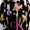 Calvin Klein Short Drawstring swimshort, heren zwembroek, zwart met gekleurd dessin
